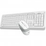 Клавиатура + мышь A4TECH BLOODY FSTYLER FG1010 MULTIMEDIA USB беспроводная серо-белые FG1010 WHITE