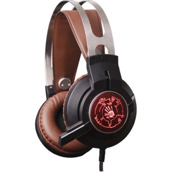 Наушники с микрофоном A4TECH BLOODY G430 1.8м мониторные оголовье черно-коричневые