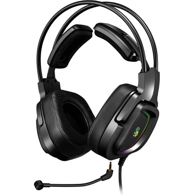 Наушники с микрофоном A4TECH BLOODY G575 2м мониторные USB оголовье черные G575 USB/ BLACK
