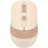 Мышь A4TECH FSTYLER FG10CS AIR оптическая для ноутбука беспроводная USB 2000dpi бежевый/коричневый FG10CS AIR CAFE LATTE
