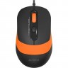 Мышь A4TECH FSTYLER FM10S оптическая 1600dpi USB черно-оранжевый FM10S USB ORANGE