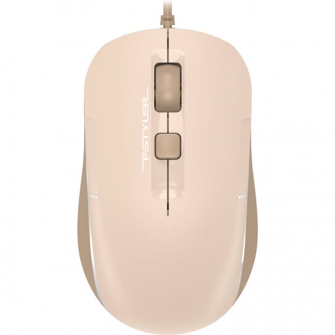 Мышь A4TECH FSTYLER FM26S для ноутбука оптическая BT/Radio USB 2000dpi silent бежевый/коричневый FM26S USB (CAFE LATTE)