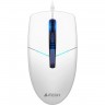 Мышь A4TECH USB оптическая 1200dpi белый N-530S