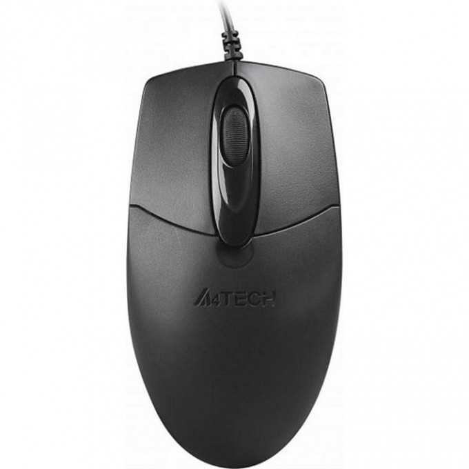 Мышь A4TECH USB оптическая 1200dpi бесшумная черный OP-720S