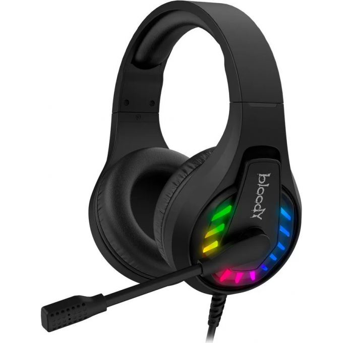 Наушники с микрофоном A4TECH BLOODY 2м накладные оголовье черный G230P