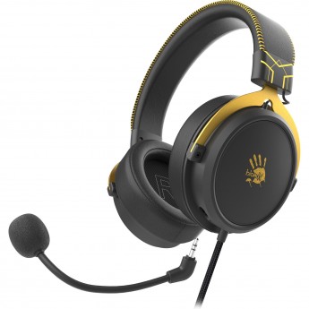 Наушники с микрофоном A4TECH BLOODY M590I желтый/серый 1м мониторные USB оголовье (M590I SPORTS LIME)